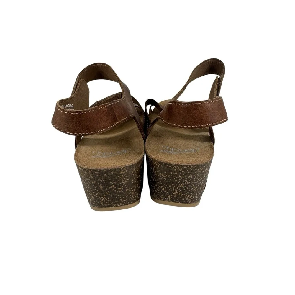 Dansko Aubree wedge Sandals  Women Size 38 No Box